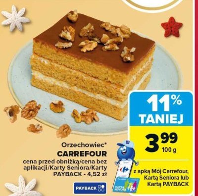 Orzechowiec CARREFOUR 100g promocja w Carrefour Market