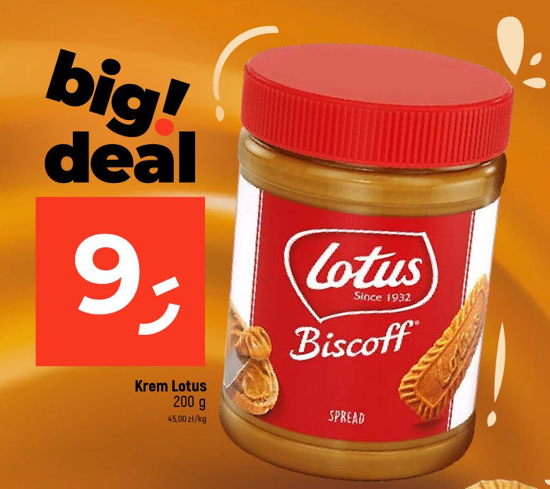 Krem biscuit spread Lotus biscoff promocja