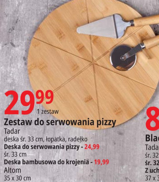 Zestaw do serwowania pizzy Tadar promocja