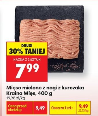 Mięso mielone z nogi z kurczaka, 400 g promocja w Biedronka