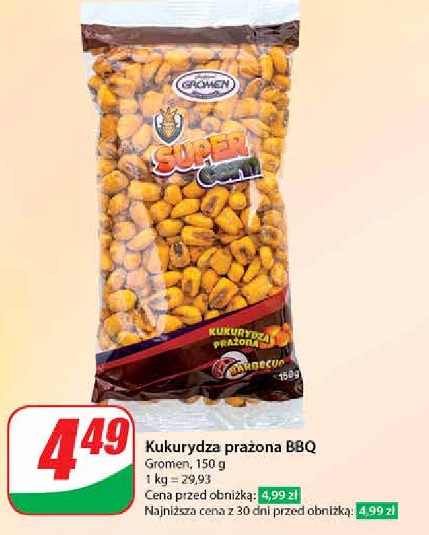 Kukurydza prażona bbq Gromen promocja