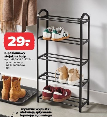 5-poziomowy stojak na buty wym. 49.5×18.5×72.5 cm promocja w Netto