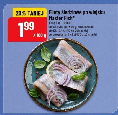 Filety śledziowe po wiejsku Master Fish promocja w POLOmarket