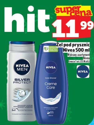 Żel pod prysznic Nivea 500 ml promocja w TOPAZ