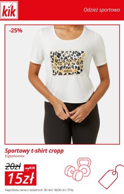 T-shirt sportowy cropp Ergeenomixx promocja