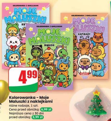 Kolorowanka Moje Maluszki z naklejkami różne rodzaje promocja w Dino