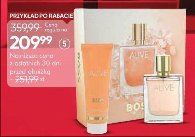 Zestaw HUGO BOSS ALIVE damska woda perfumowana 50 ml + balsam do ciała 75 ml promocja w Super-Pharm