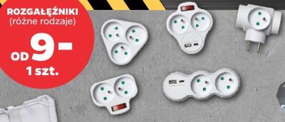 Rozgałęźniki do kontaktu, różne rodzaje promocja w Netto