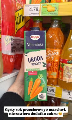Sok marchew Vitaminka Uroda promocja w Dino