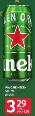 Piwo Heineken 500ML promocja w Selgros