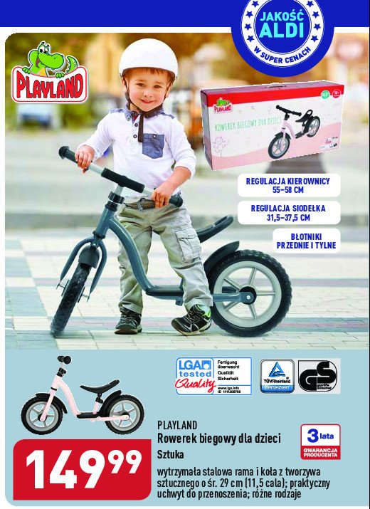 Rower biegowy Playland promocja