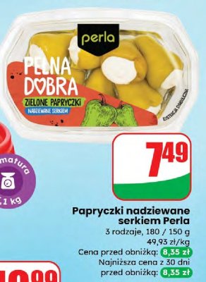 Papryczki nadziewane serkiem Perla promocja w Dino