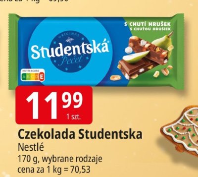 Czekolada Studentska Nestlé promocja w Leclerc