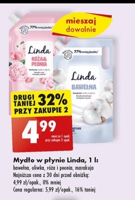 Mydło w płynie oliwka Linda promocja
