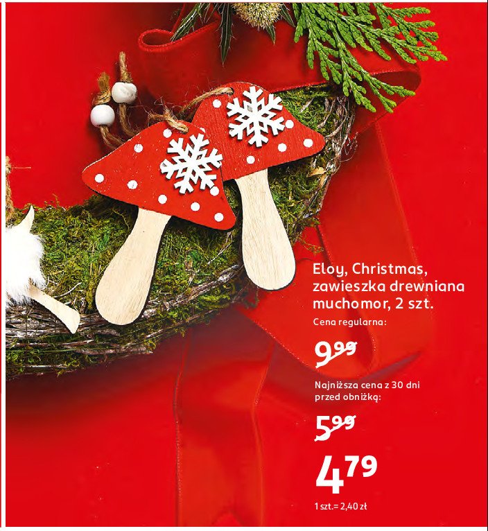 Zawieszka drewniana Eloy christmas promocja