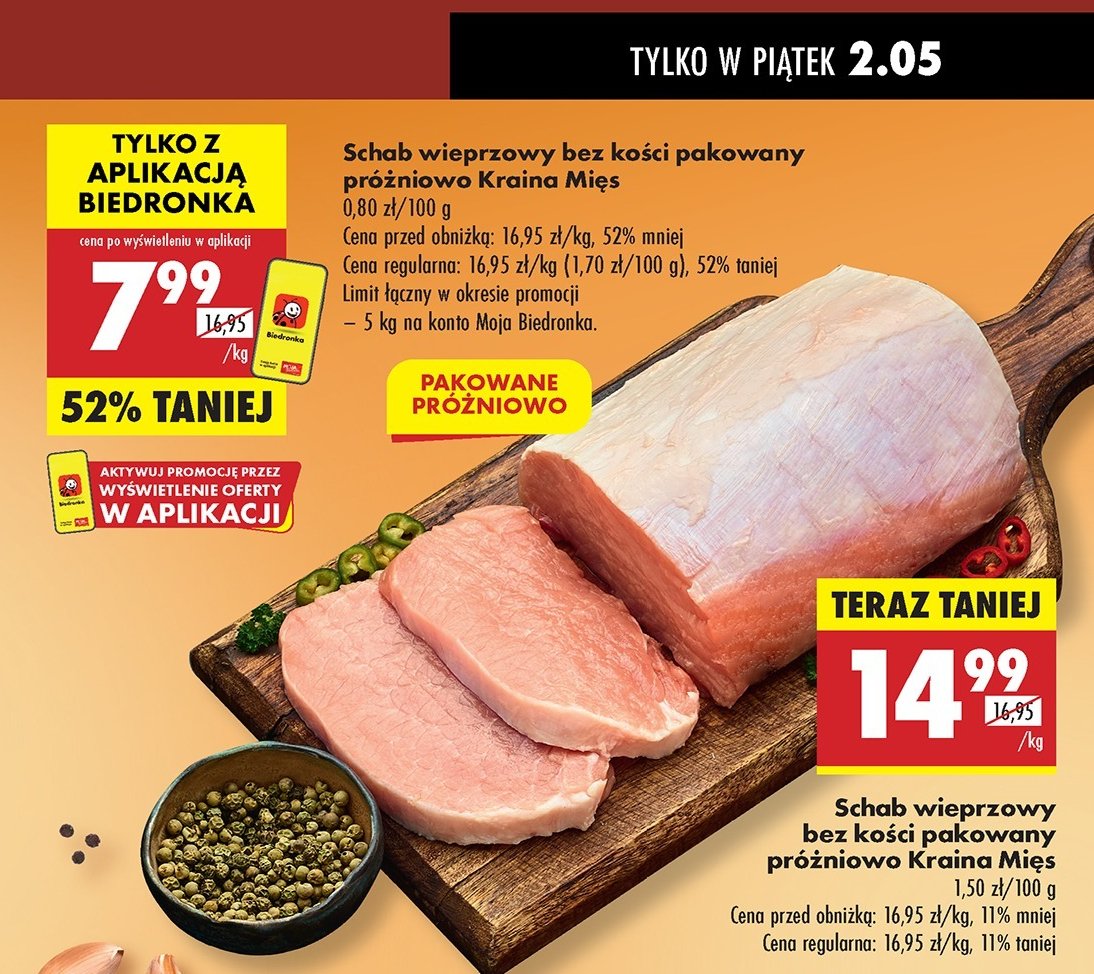 Schab wieprzowy bez ko艣ci Kraina mi臋s promocja
