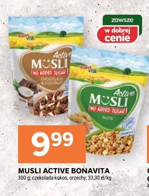 Musli ACTIVE BONAVITA czekolada-kokos, orzechy promocja w Stokrotka