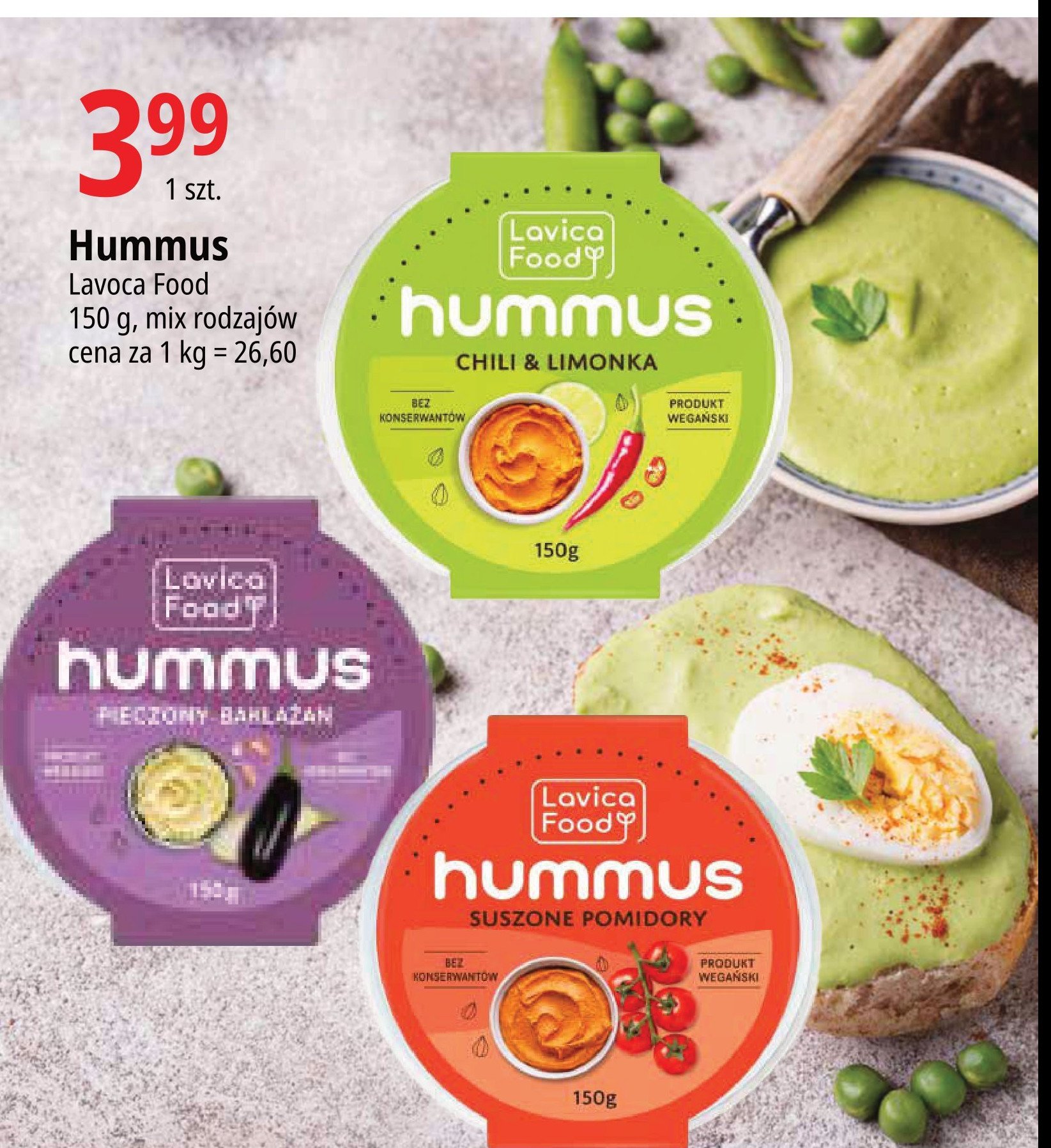 Hummus z suszonymi pomidorami LAVICA FOOD* promocja