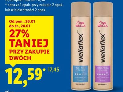 Lakier do włosów Wellaflex promocja w Lidl