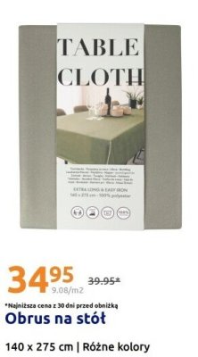 Obrus na stół 140 x 275 cm promocja w Action