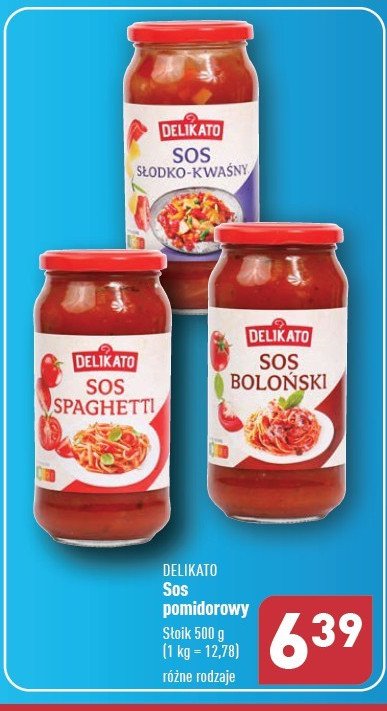 Sos spaghetti Delikato promocja