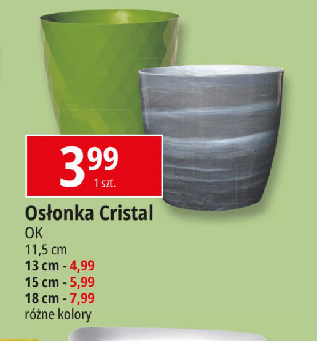 Osłonka cristal 18 cm Ok katarzyna ostrowska promocja