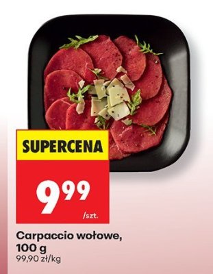 Carpaccio wołowe, 100 g promocja w Biedronka