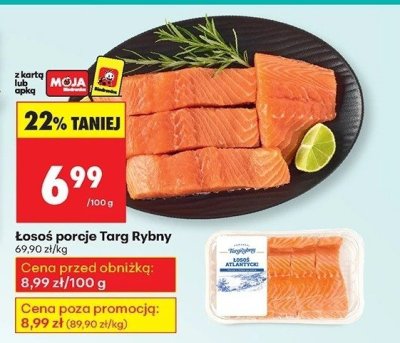 Łosoś porcje  promocja w Biedronka