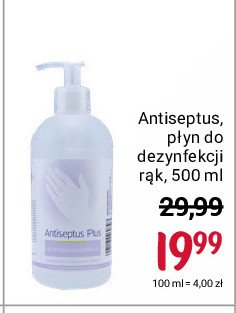 Płyn do higienicznej dezynfekcji rąk 4organic antiseptus plus promocja