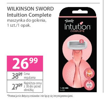 Maszynka do golenia + 1 wkład Wilkinson intuition complete promocja