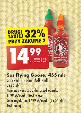 Sos chilli sweet Flying goose promocja