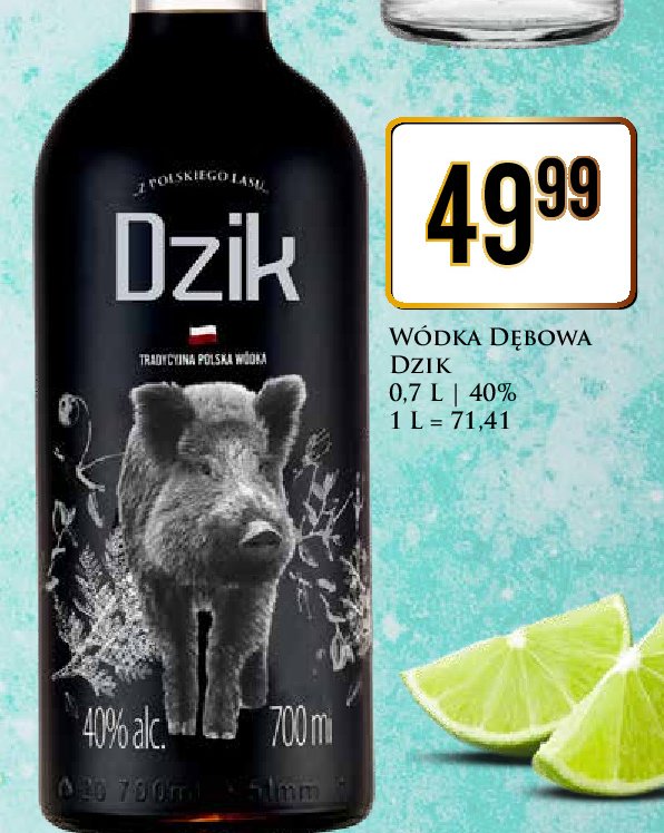 Wódka Dzik black promocja