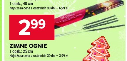 Zimne ognie 25 cm promocja w Stokrotka