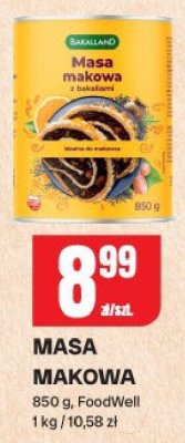 Masa makowa z bakaliami 850g promocja w Chorten