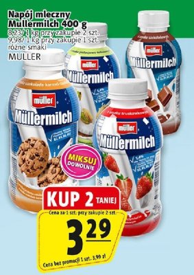 Napój mleczny Müllermilch promocja w Prim Market