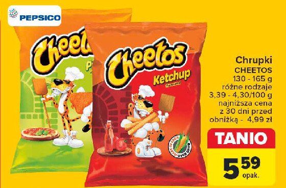 Chrupki pizzerini Cheetos Frito lay cheetos promocja