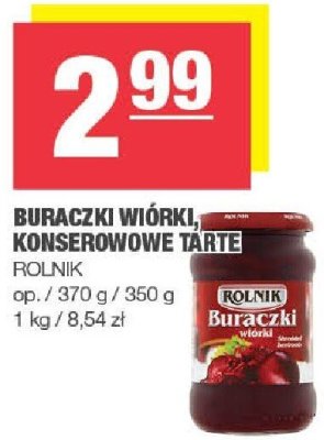 Buraczki wiórki Rolnik promocja w SPAR