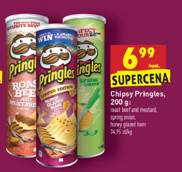 Chipsy honey glazed ham Pringles promocja