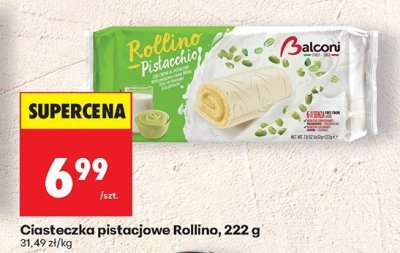 Ciasteczka pistacjowe Rollino, 222 g promocja w Biedronka