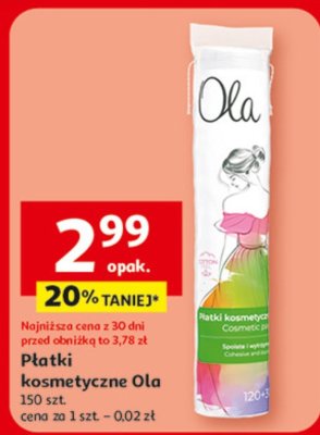 Płatki kosmetyczne Ola promocja w Auchan