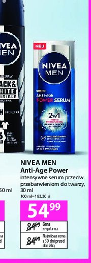 Anti-age power intensywne serum przeciw przebarwieniom Nivea men promocja