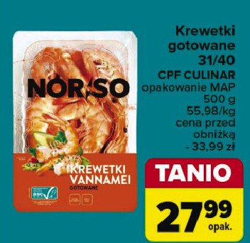 Krewetki gotowane vannamei Norso promocja