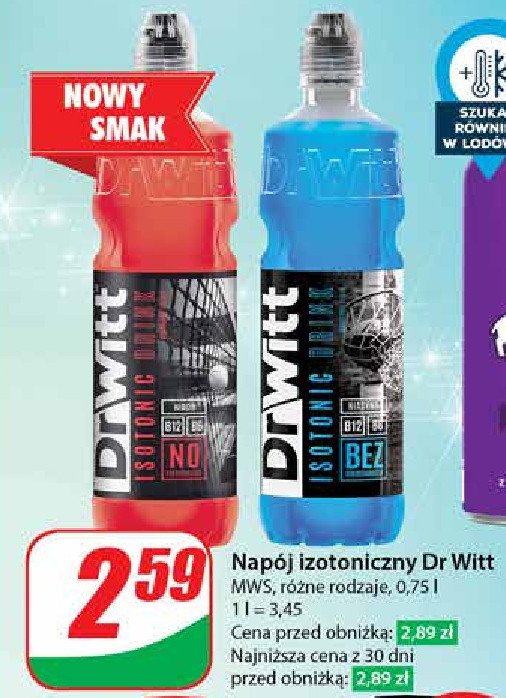 Napój izotoniczny czerwony Dr witt promocja