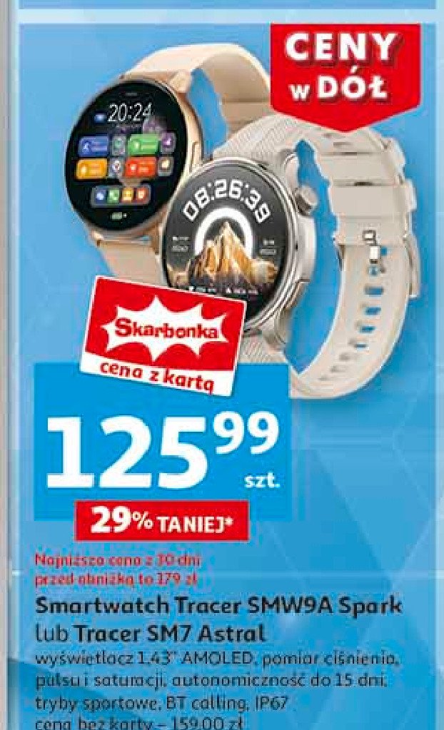 Smartwatch smw9a spark Tracer promocja