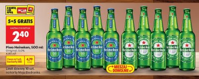 Piwo Heineken, 500 ml: 0.0% promocja w Biedronka
