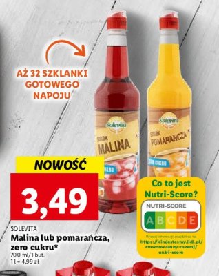 Syrop pomarańcza zero cukru Solevita promocja