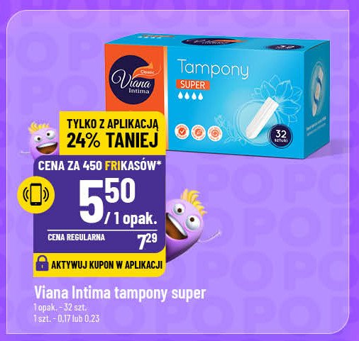 Tampony super Viana intima promocja w POLOmarket