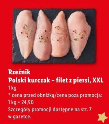 Filet z piersi Rzeźnik Polski kurczak - filet z piersi, XXL promocja w Lidl
