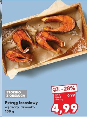 Pstrąg łososiowy wędzony, dzwonko 100 g promocja w Kaufland