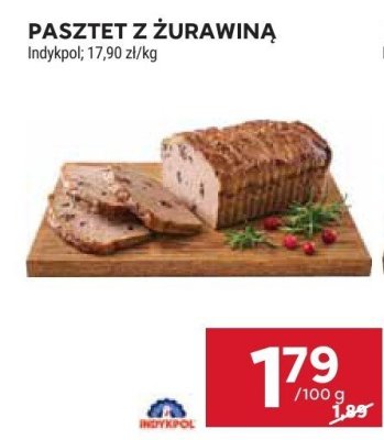 Pasztet z żurawiną Indykpol promocja w Stokrotka